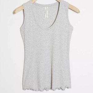 3/$25 Anthro Grey Ribbed Sleeveless Tank Top Small